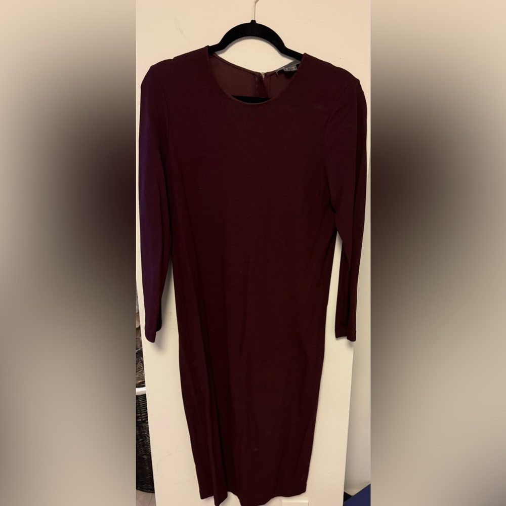 Vince midi dress, oxblood /maroon - size small